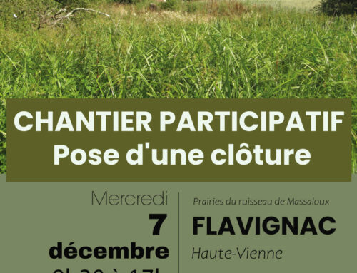 7/12/2022 Chantier participatif : Venez participer à la pose d’une clôture à Flavignac (87)