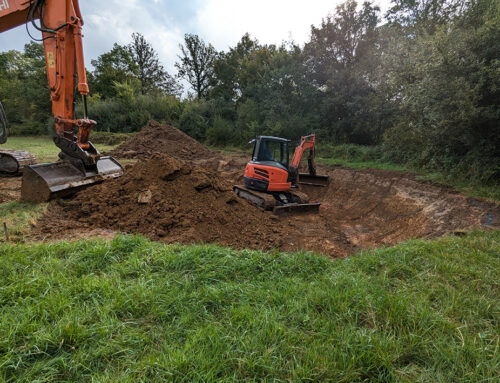 Création de deux mares prairiales sur le site “Prairies de Lezay” en Deux-Sèvres (79)