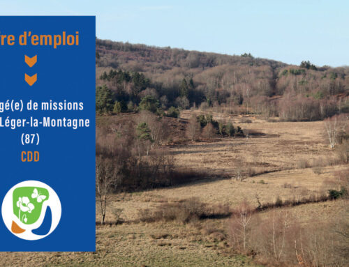 Offre d’emploi : Chargé(e) de missions – CDD – Saint-Léger-la-Montagne (87)