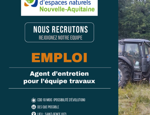 Offre d’emploi : Un agent d’entretien F/H Pour l’équipe travaux (87)